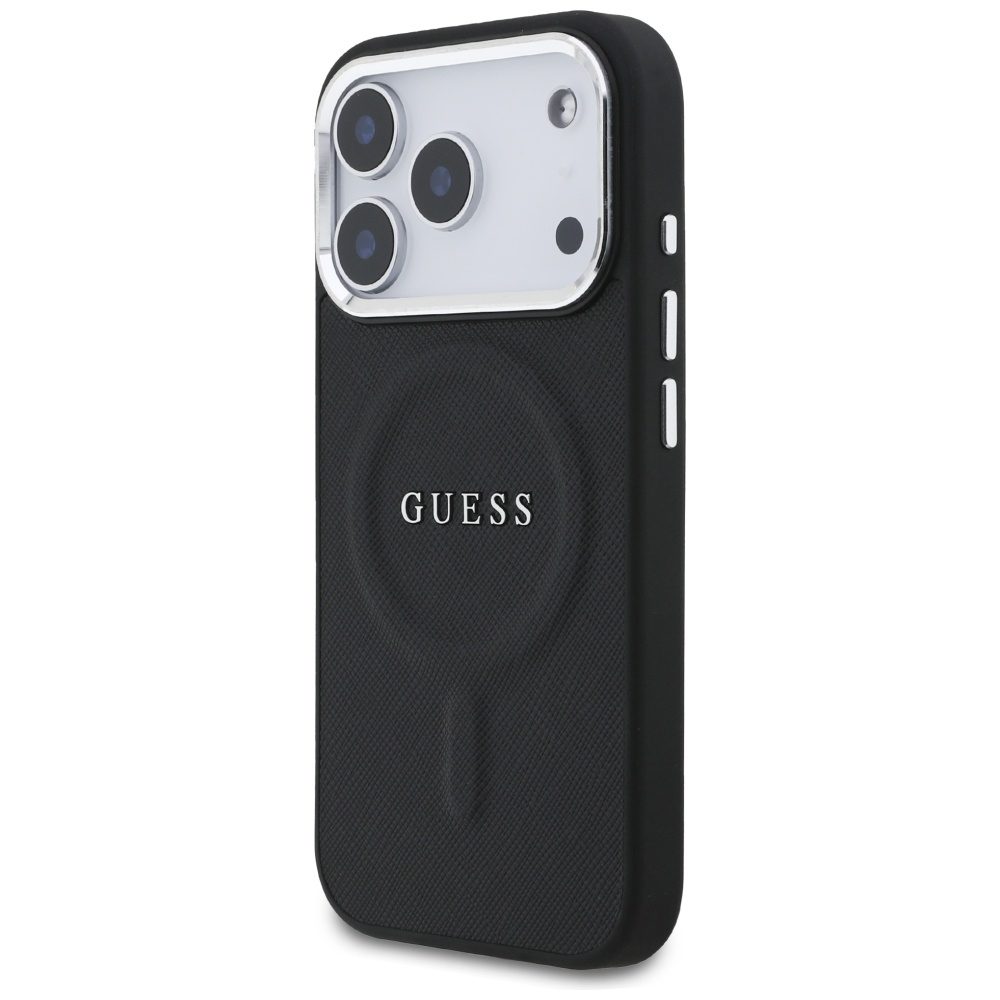 Guess Classic Logo MagSafe case for iPhone 17 Pro black