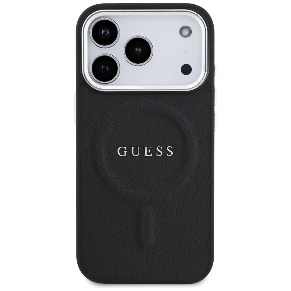 Guess Classic Logo MagSafe case for iPhone 17 Pro black