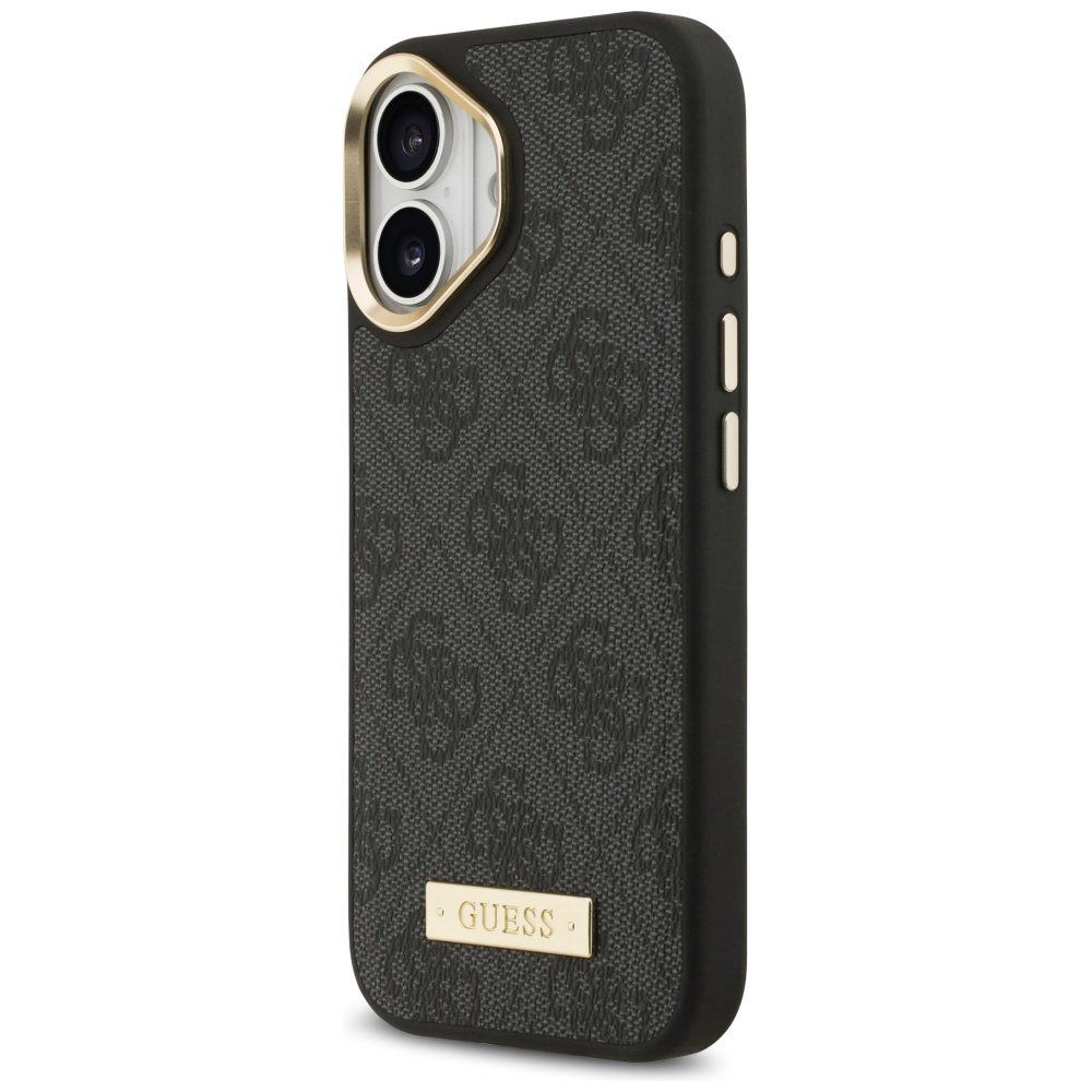 474468_oryg Guess 4G Logo Plate MagSafe case for iPhone 17 black