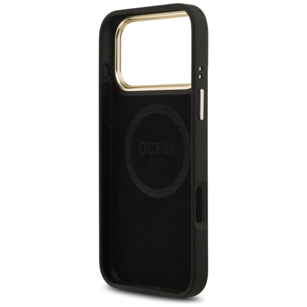 474489_oryg Guess 4G Logo Plate MagSafe case for iPhone 17 Pro Max black