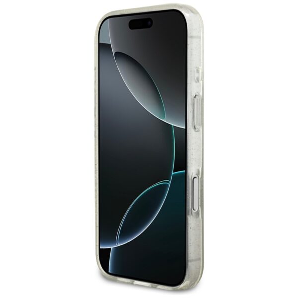 474591_oryg Guess IML Glitter Pearl Strap MagSafe case for iPhone 17 Pro Max transparent