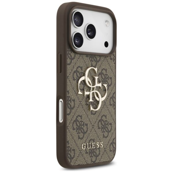 Guess 4G Strap 4G Classic Logo case for iPhone 17 Pro brown