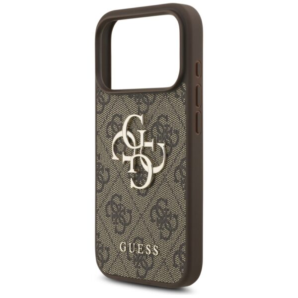 Guess 4G Strap 4G Classic Logo case for iPhone 17 Pro brown