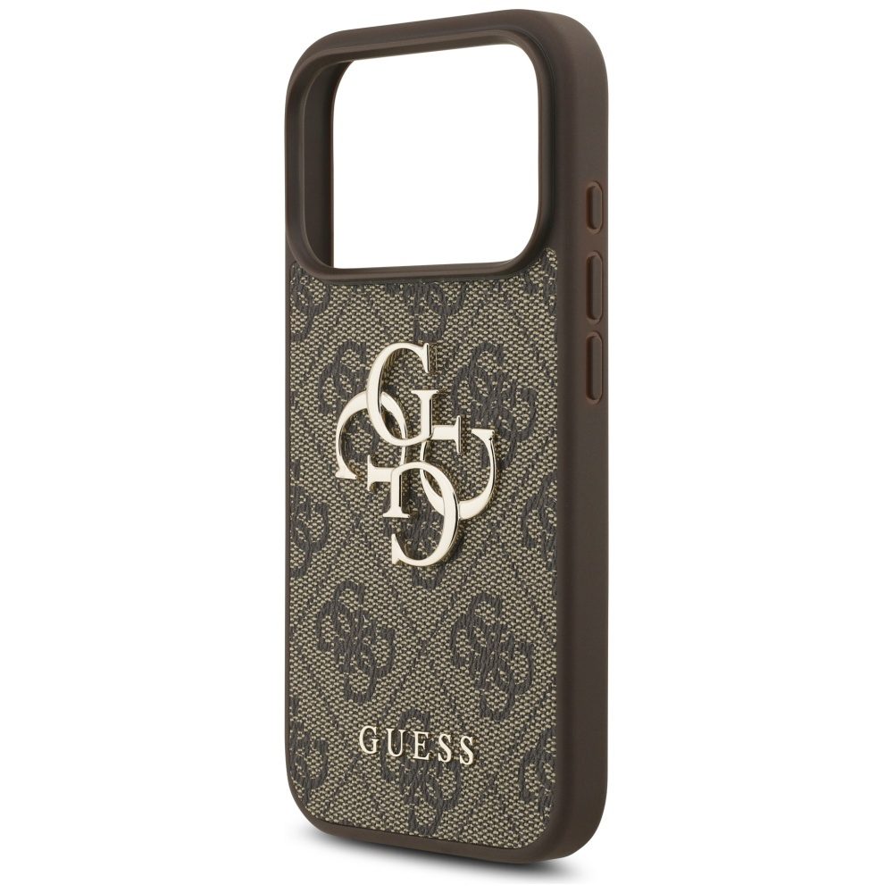 Guess 4G Strap 4G Classic Logo case for iPhone 17 Pro brown