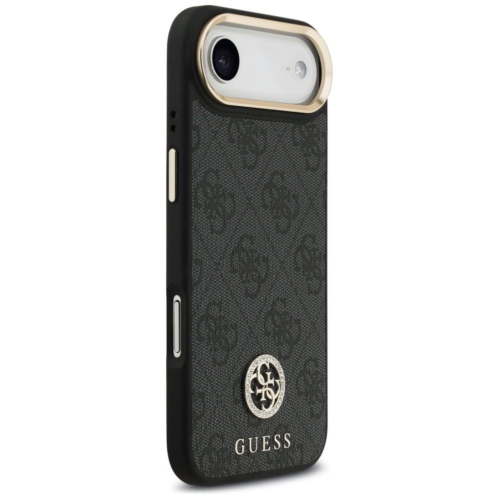 474657_oryg Guess 4G Strass Logo & Big Strap Metal Buttons MagSafe case for iPhone Air black