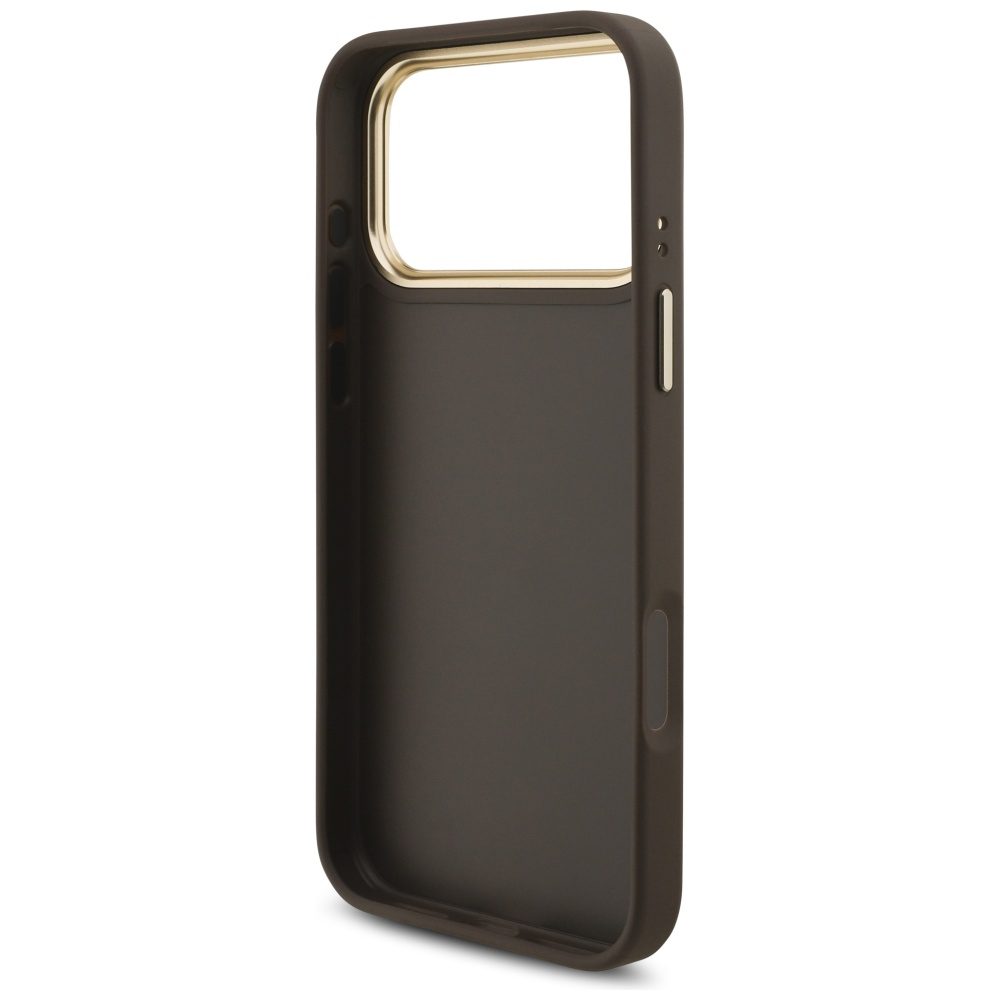 474732_oryg Guess 4G Big 4G Classic Logo Big Strap Metal Buttons case for iPhone 17 Pro Max brown