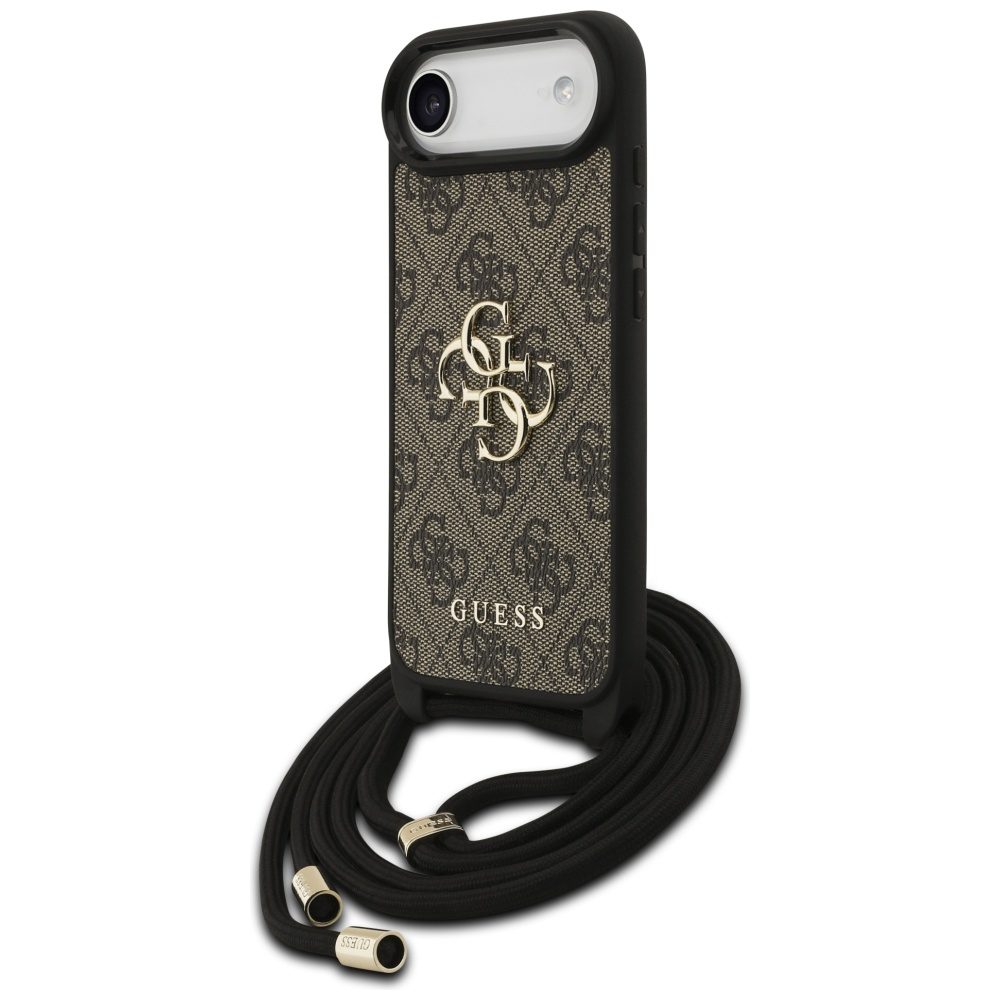 474794_oryg Guess 4G Big Logo Cord Stap Crossbody case for iPhone Air brown