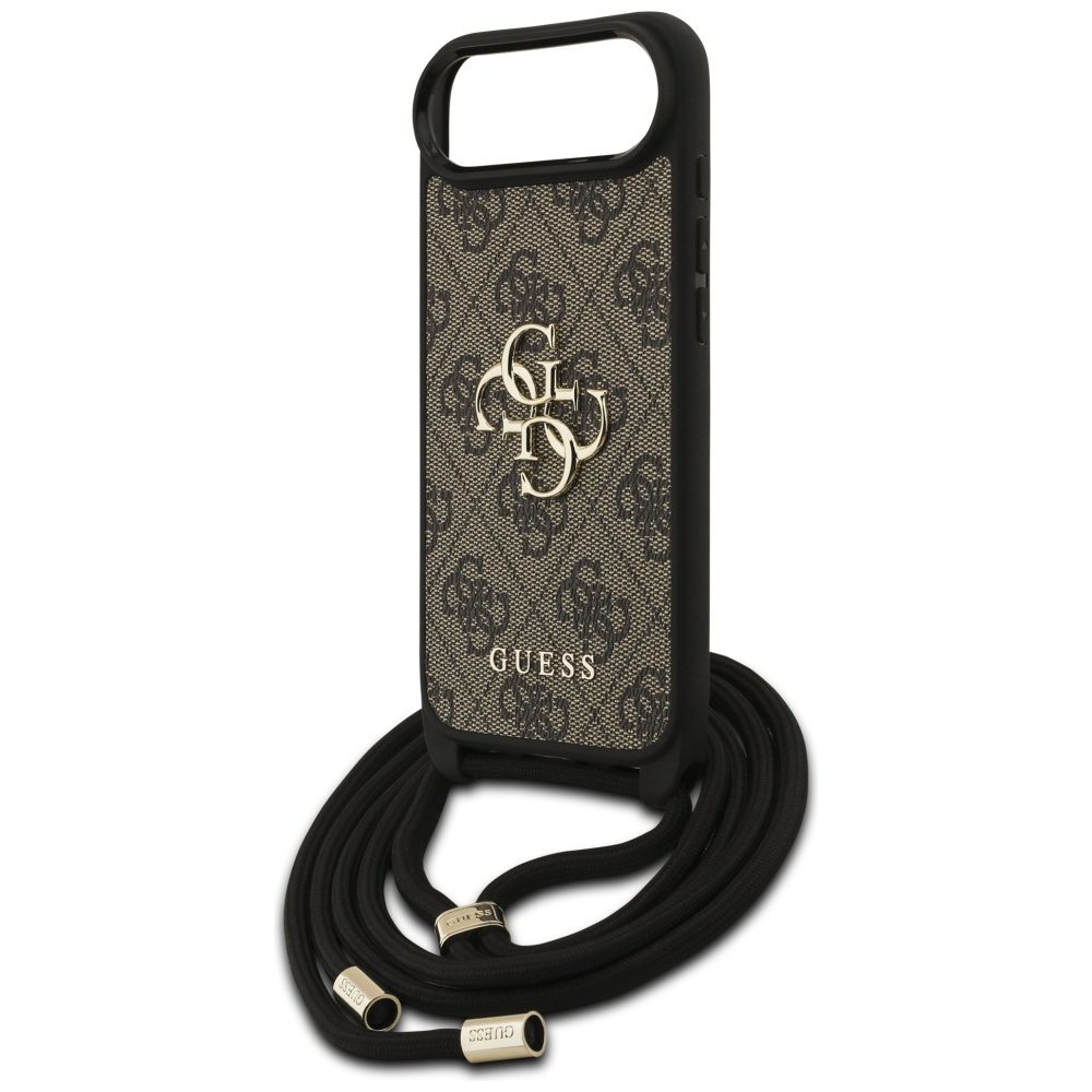 474797_oryg Guess 4G Big Logo Cord Stap Crossbody case for iPhone Air brown