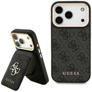 Guess 4G z portfelem Magsafe case for iPhone 17 Pro black