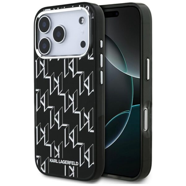 Karl Lagerfeld IML KL Monogram MagSafe case for iPhone 17 Pro black