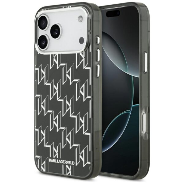 Karl Lagerfeld IML KL Monogram MagSafe case for iPhone 17 Pro Max black