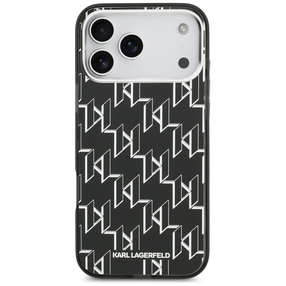 Karl Lagerfeld IML KL Monogram MagSafe case for iPhone 17 Pro Max black