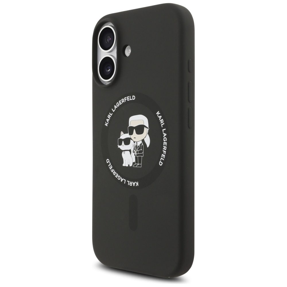 474930_oryg Karl Lagerfeld Silicone Karl&Choupette Ring MagSafe case for iPhone 17 black