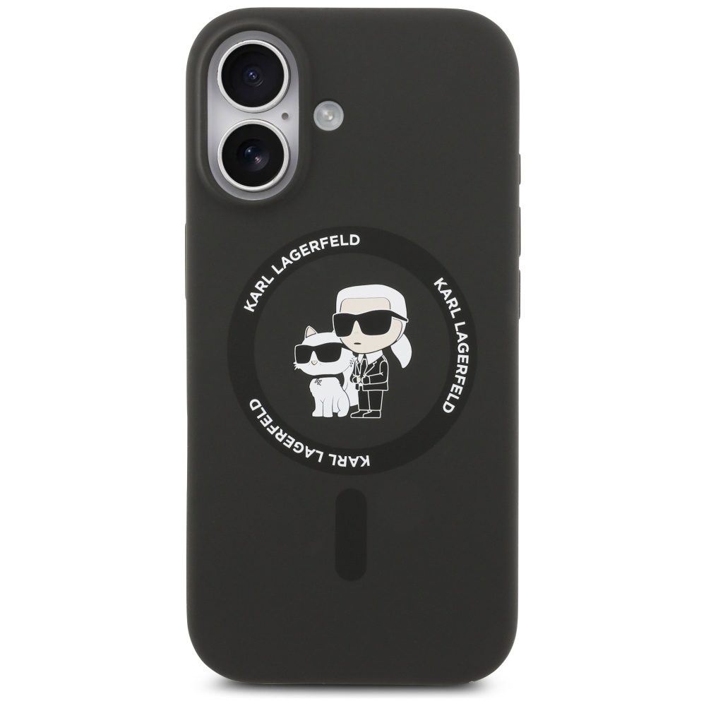 474931_oryg Karl Lagerfeld Silicone Karl&Choupette Ring MagSafe case for iPhone 17 black