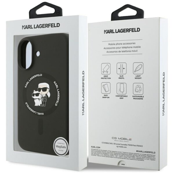474936_oryg Karl Lagerfeld Silicone Karl&Choupette Ring MagSafe case for iPhone 17 black
