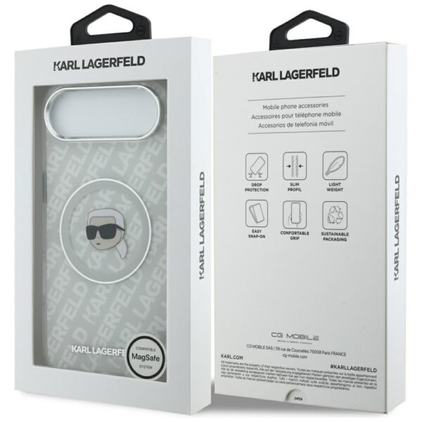 474952_oryg Karl Lagerfeld IML Karl Head Logo MagSafe case for iPhone Air grey