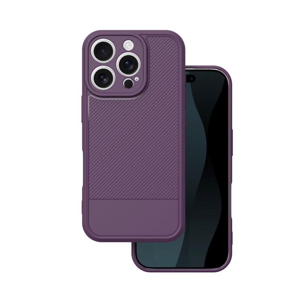 474975_oryg Simple Carbon case for iPhone 16 Pro 6,3" purple