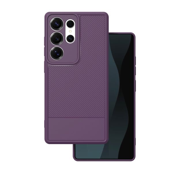 Simple Carbon case for Samsung Galaxy S25 Ultra purple