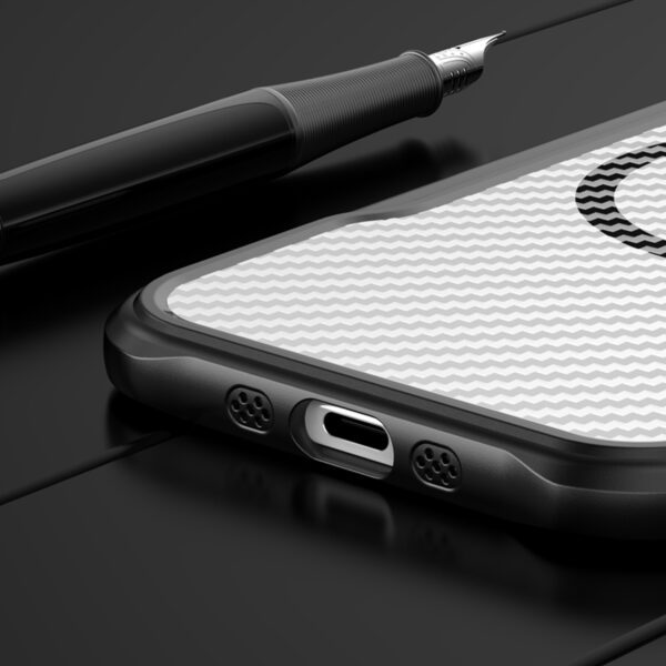 Defender Carbon Mag case for iPhone 17 Air 6,6" black