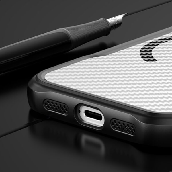 Defender Carbon Mag case for iPhone 17 Pro Max 6,9" black