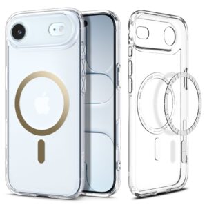 475708_oryg Spigen Ultra Hybrid Mag Magsafe case for iPhone 17 Air Clear/Gold