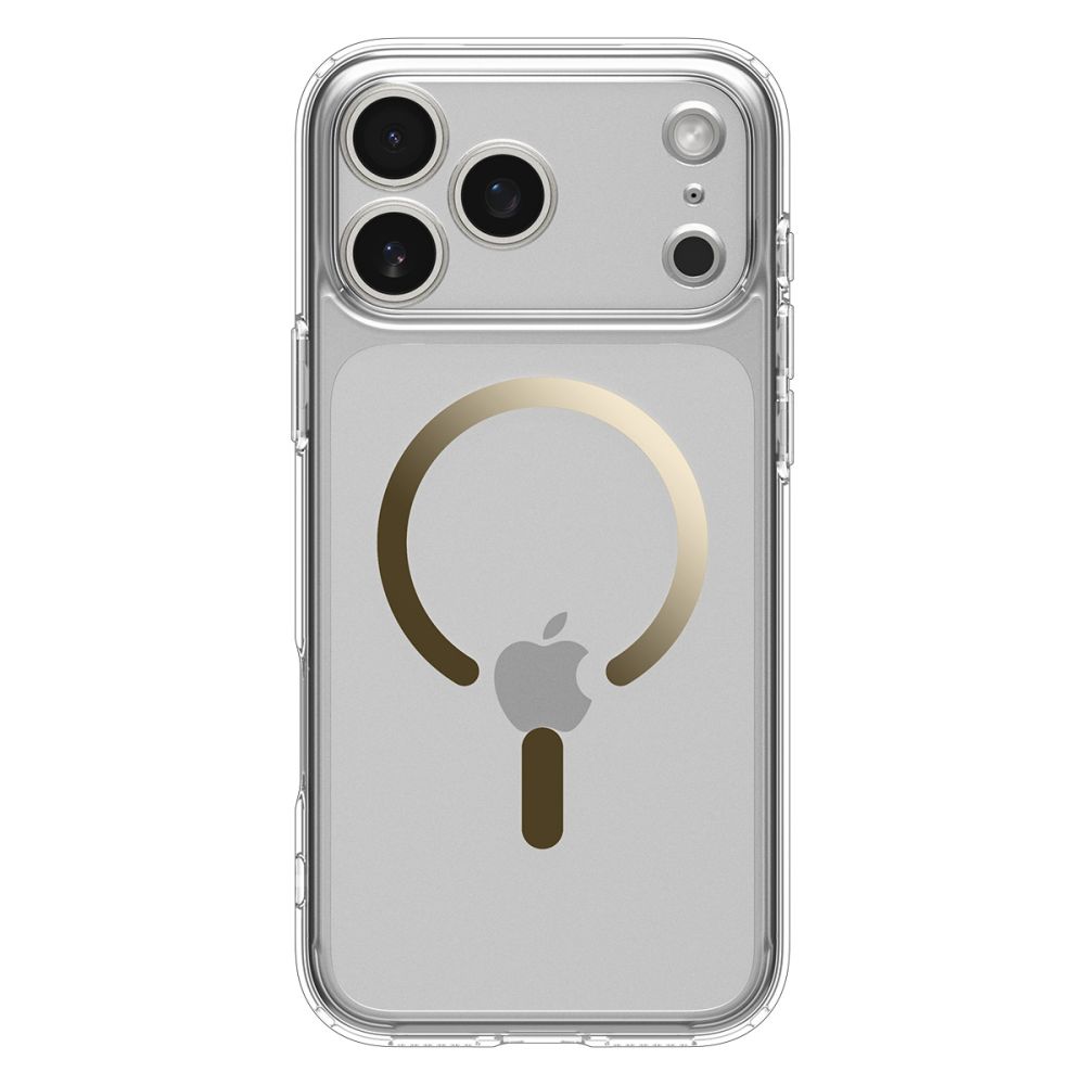 Spigen Ultra Hybrid Mag Magsafe case for iPhone 17 Pro Clear/Gold