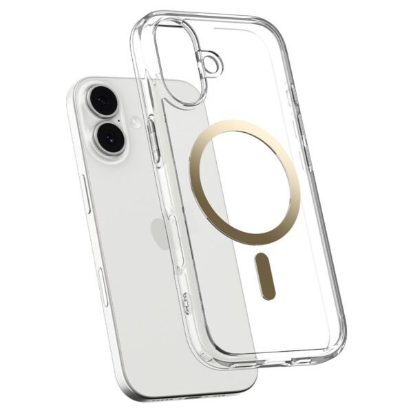 Spigen Ultra Hybrid Mag Magsafe case for iPhone 17 Clear/Gold