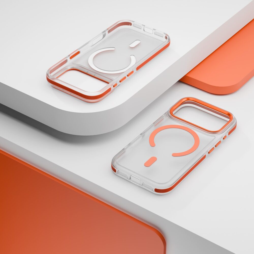 Etteri Icy Mag case for iPhone 17 Pro orange