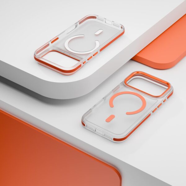 Etteri Icy Mag case for iPhone 17 Pro orange