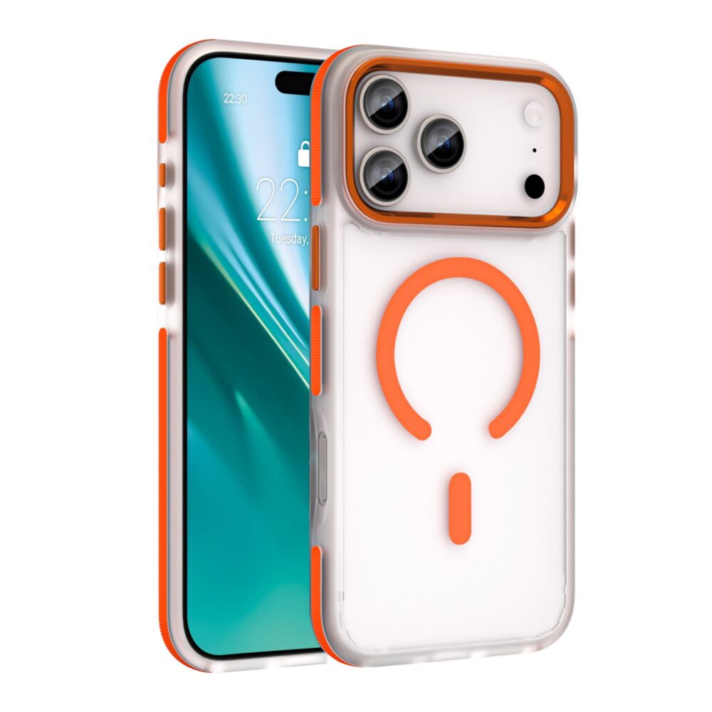 Etteri Icy Mag case for iPhone 17 Pro Max orange