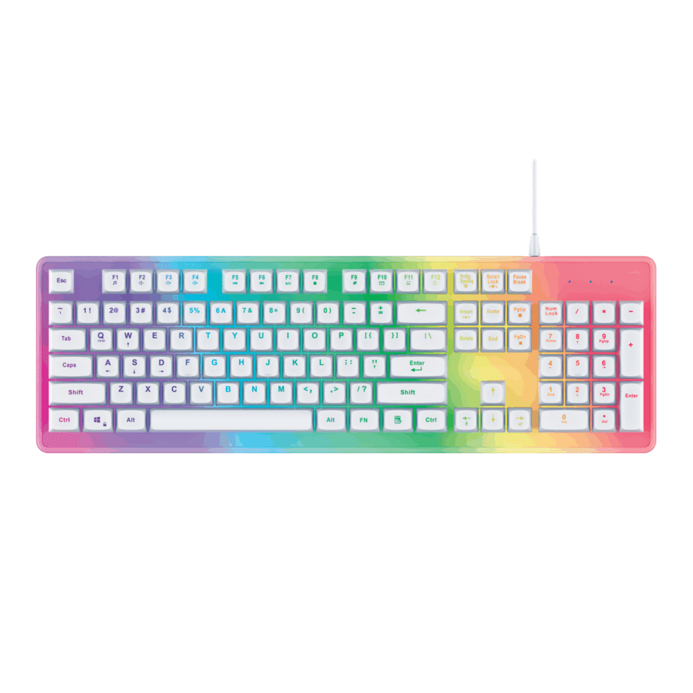 Forever USB Wired Keyboard Rainbow FKB-8005