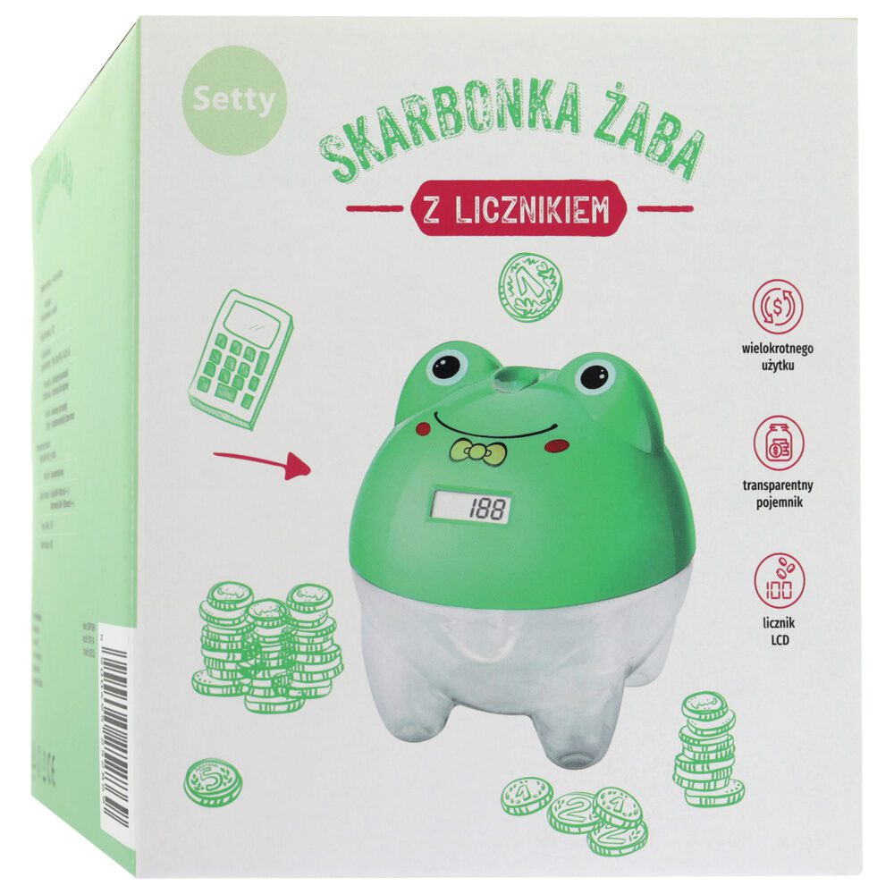 477907_oryg Setty piggy bank with counter Frog YS011-3A
