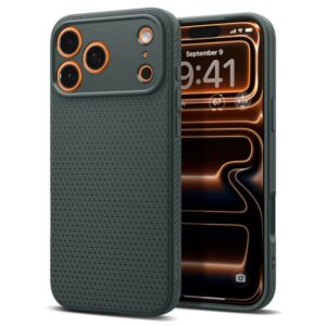 Spigen Liquid Air case for iPhone 17 Pro Max Abyss Green