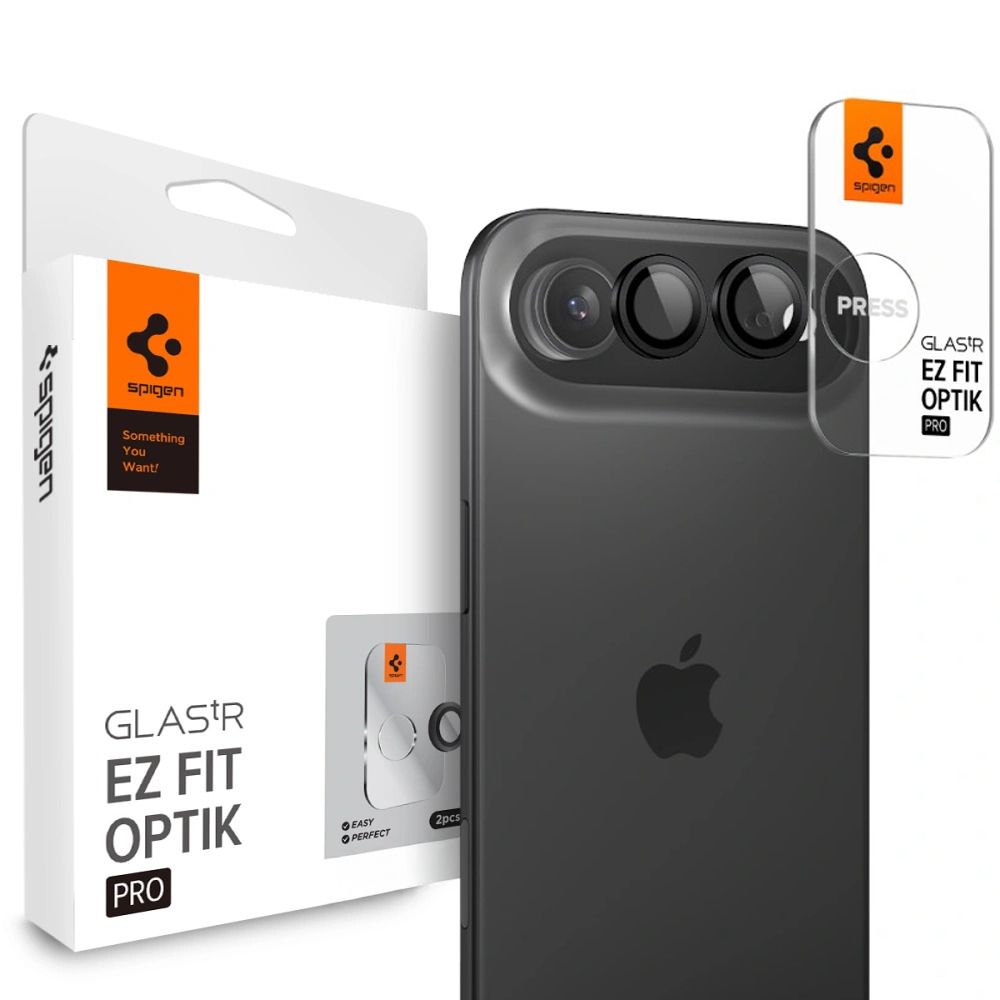 Spigen Optik Pro Glas.Tr ”Ez Fit” Camera Protector 2-Pack for iPhone 17 Air Black