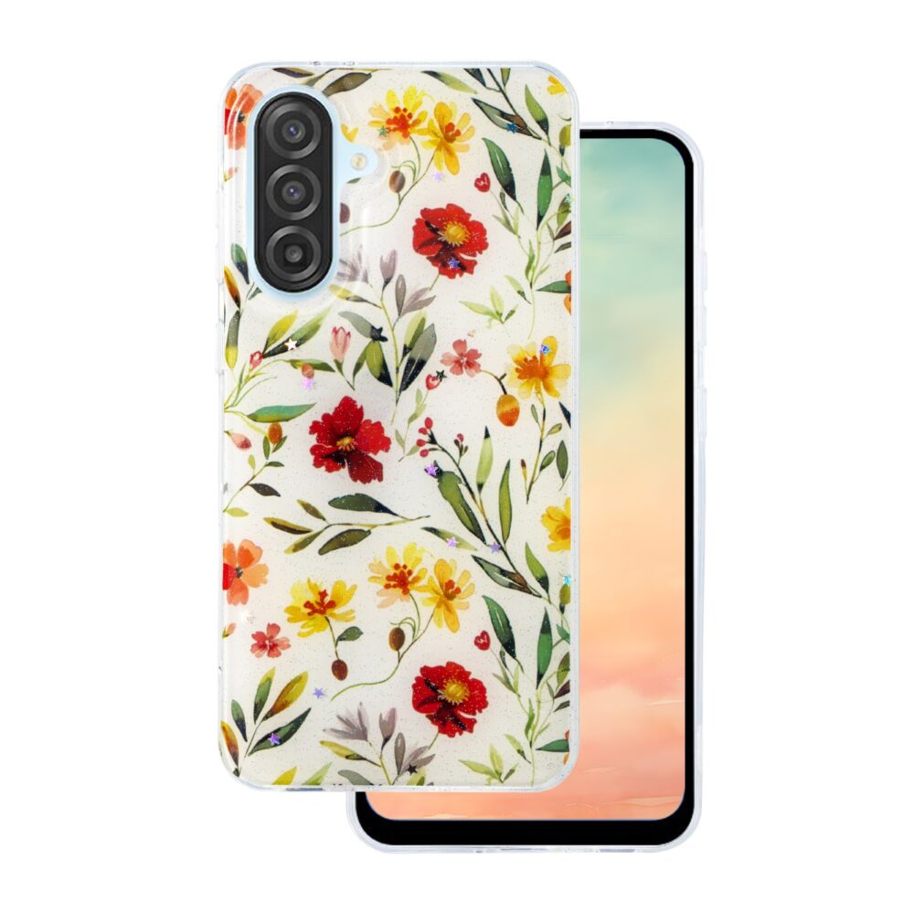 478296_oryg Glow Glam case for Samsung Galaxy A16 4G / A16 5G white