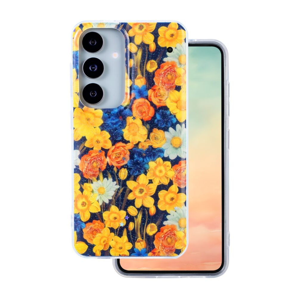 478306_oryg Glow Glam case for Samsung Galaxy S25 orange