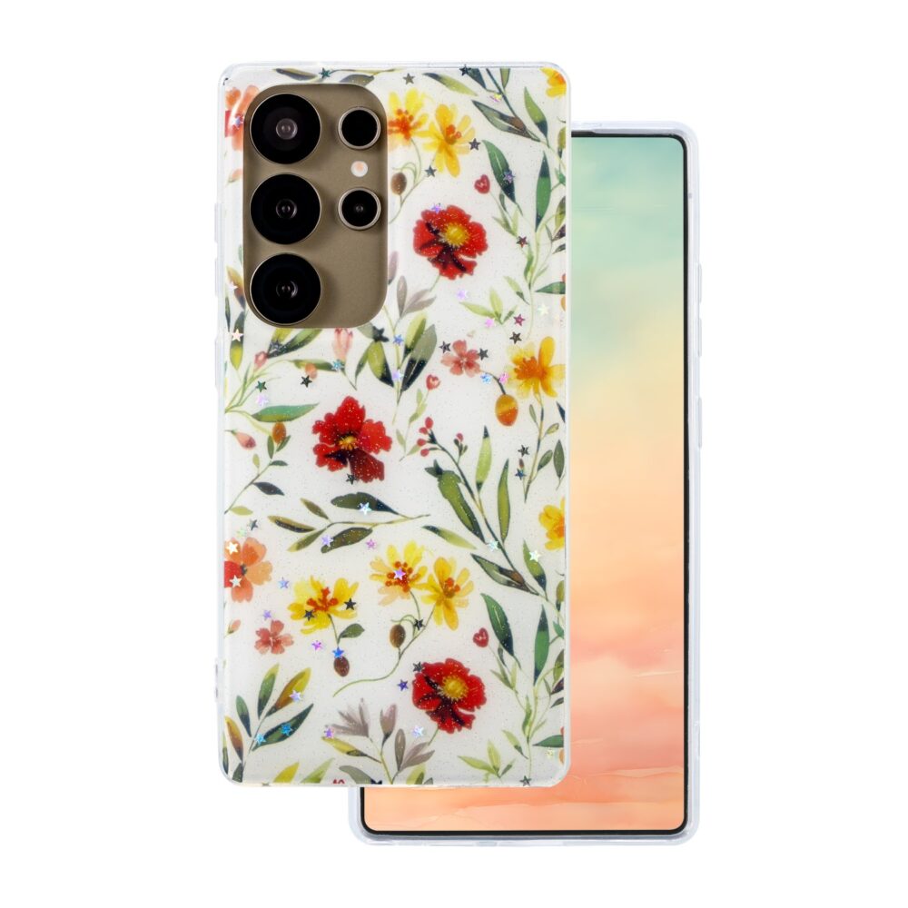 478308_oryg Glow Glam case for Samsung Galaxy S25 Ultra white