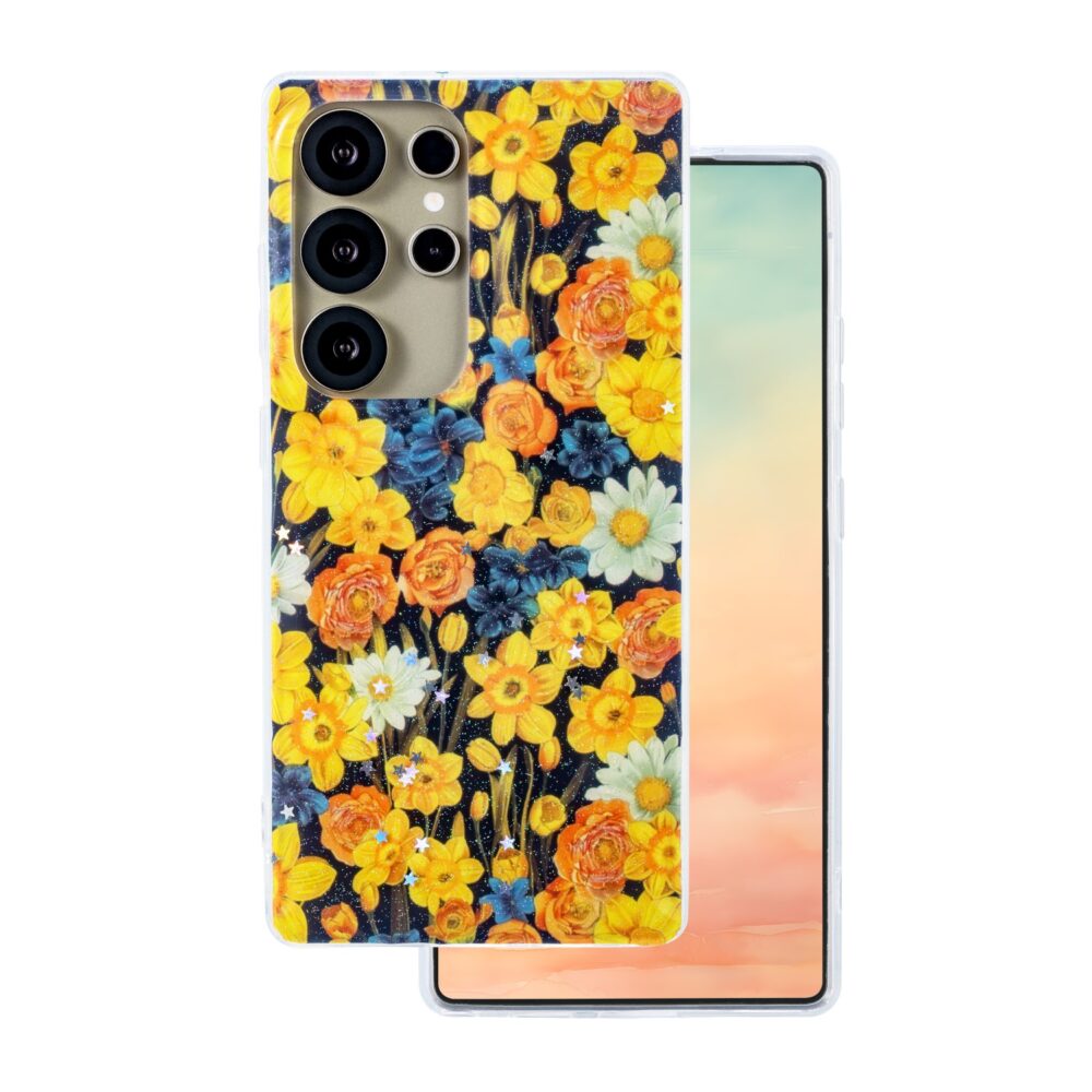478310_oryg Glow Glam case for Samsung Galaxy S25 Ultra orange