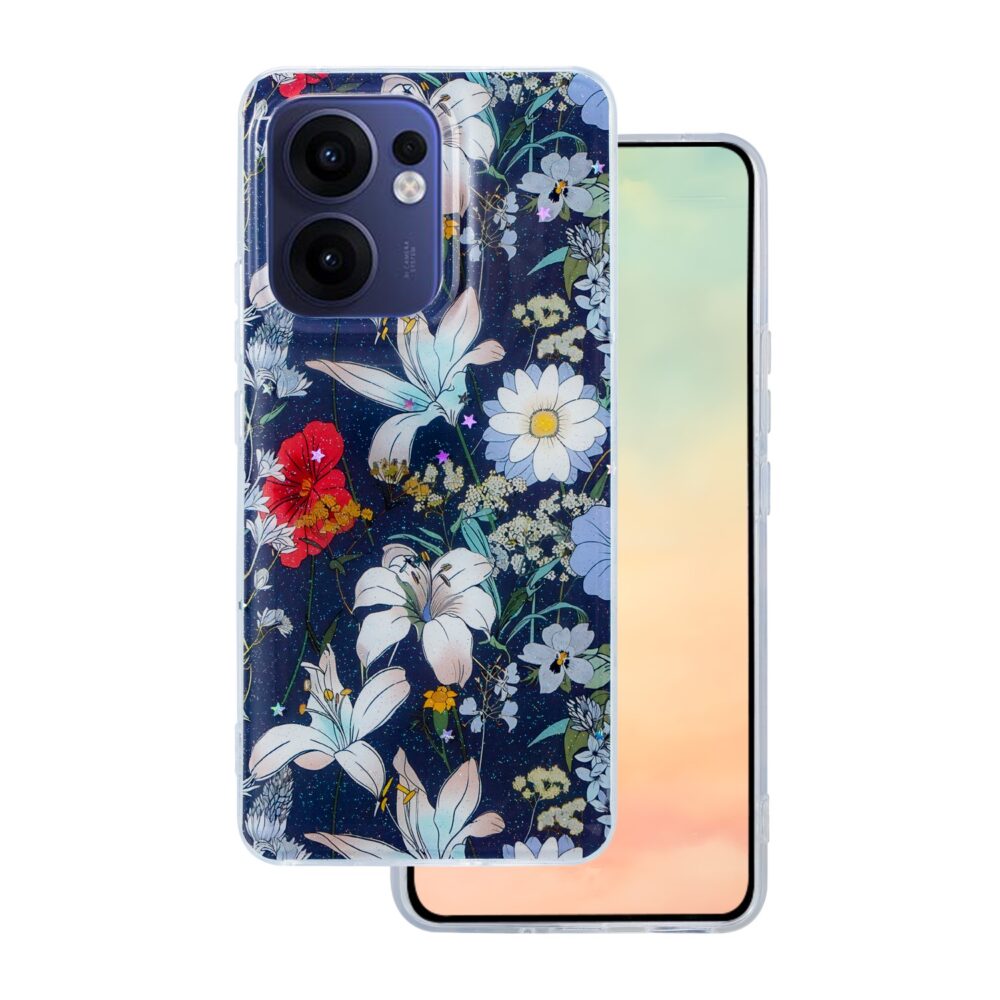 478314_oryg Glow Glam case for Oppo Reno 13F 5G (Global) / 13FS 5G blue