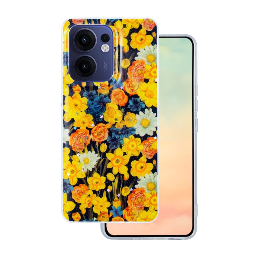 478315_oryg Glow Glam case for Oppo Reno 13F 5G (Global) / 13FS 5G orange