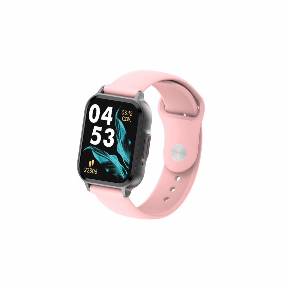Smartwatch Forever SW-115 lite square SPACE GRAY/PINK