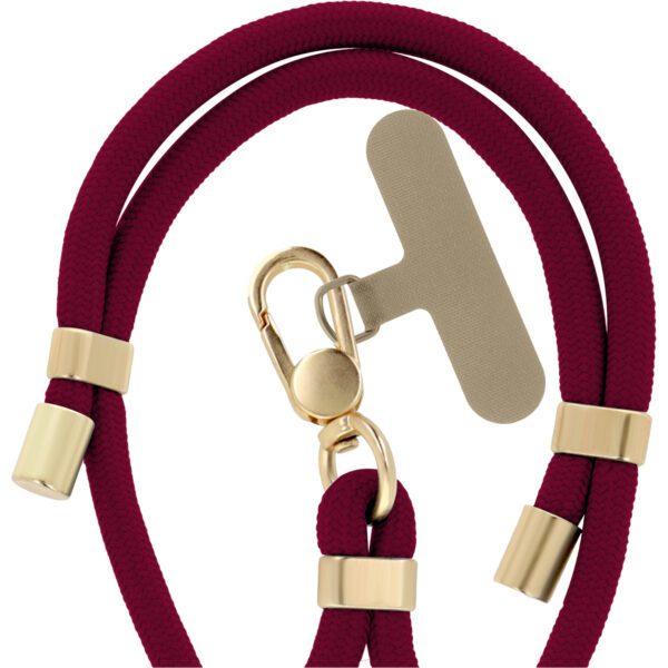 Universal phone strap Elegant maroon