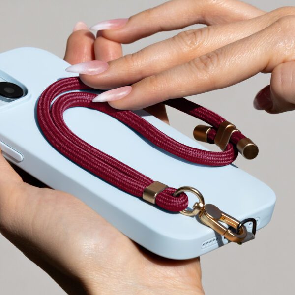 Universal phone strap Elegant maroon