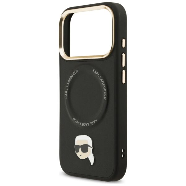 479334_oryg Karl Lagerfeld Big Strap Karl Metal Logo MagSafe case for iPhone 17 Pro Max black