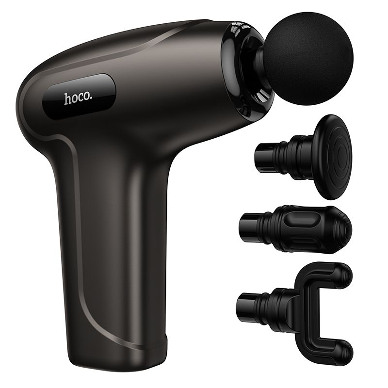 47c9f21c4d7a0d13c1ad7cb98b5269b6 Electric mini silent massager GUN Hoco HP51 metal gray