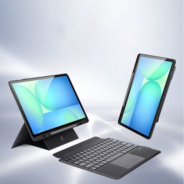 DUX DUCIS case DK foldable with Wireless Keyboard for SAMSUNG Tab S10 FE Plus black