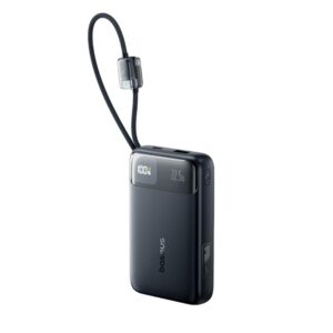 Baseus EnerFill FC11 Digital Display Power Bank with Dual Cable 22.5W 20000mAh Black