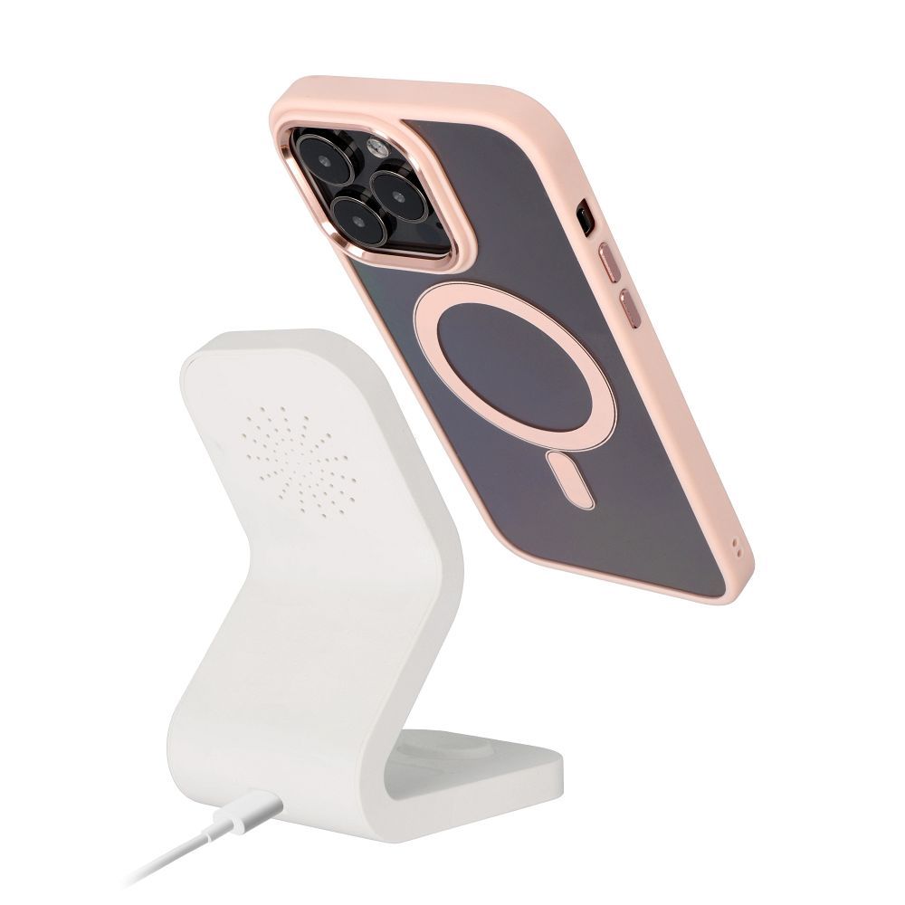 COLOR EDGE MAG COVER case compatible with MagSafe for IPHONE 17 Pro pink