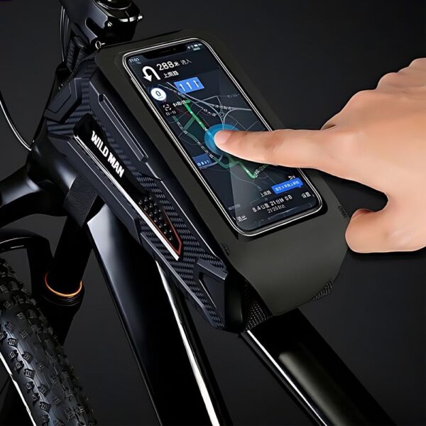 WILDMAN traveling bag for bike frame with zipper 1L (4 "- 7") M90 black