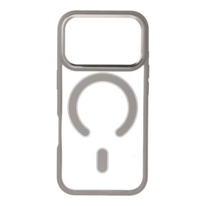COLOR EDGE MAG COVER case compatible with MagSafe for IPHONE 17 Pro titatnium grey